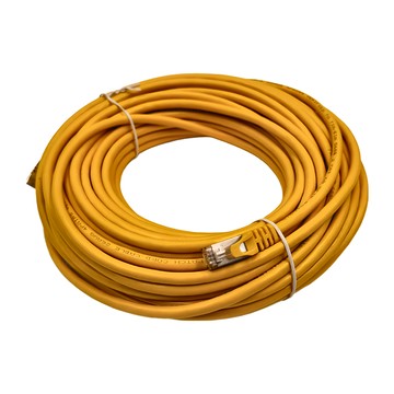 POLYWELL 寶利威爾 CAT6A 高速網路線 10Gbps RJ45 福祿克認證 PW15-W58-J200  20m  黃色  1條