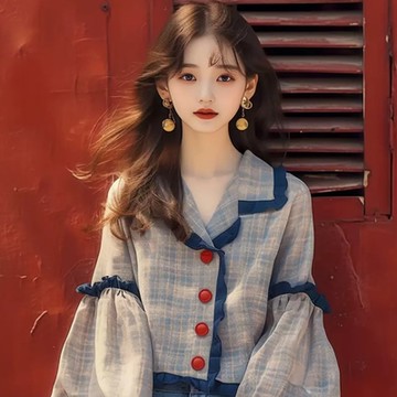 【LANNI 藍尼】現+預 秋風拼接蕾絲襯衫女上衣 10款任選(上衣/女裝/襯衫/休閒/百搭/通勤)