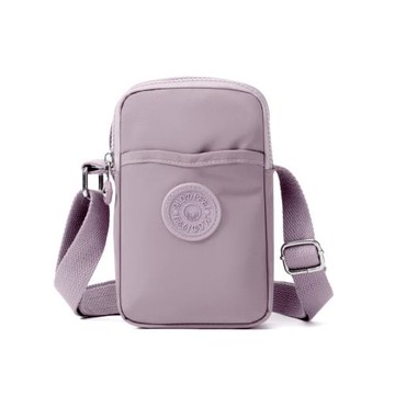 手機包女斜挎2025新款迷你小包包輕便尼龍布包潮百搭豎款斜挎小包