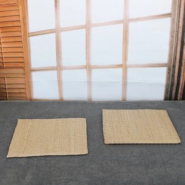 【方形蒲草坐墊-50*50cm-1款/組】榻榻米手工草編打坐拜佛瑜伽墊禪修茶道-7501039