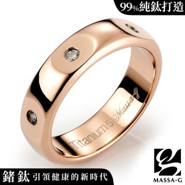 MASSA-G DECO系列【愛像你-玫瑰】 鈦金女戒