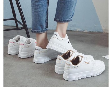 厚底鞋ins帆布女鞋子韓版學生chic港風百搭板鞋透氣女鞋   都市時尚