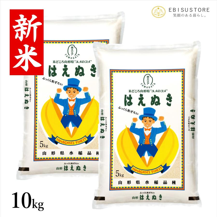 米 10kg はえぬき お米 令和5年 新米 白米 玄米 山形県産 送料無料 5kg×2袋 一等米