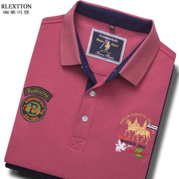 夏季休閑高檔Polo衫男士翻領短袖T恤 純棉寬松品牌男裝半袖體恤潮