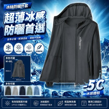 ⭐台灣出貨⭐冰絲防曬衣 UPF50+🧊冰絲防曬外套 防曬外套 涼感外套 連帽外套 釣魚服 冰絲涼感外套男 抗uv防曬衣