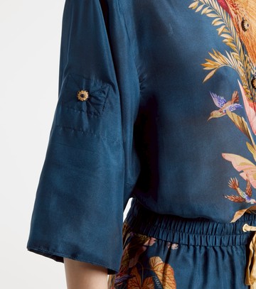 Zimmermann Ascension printed silk shirt