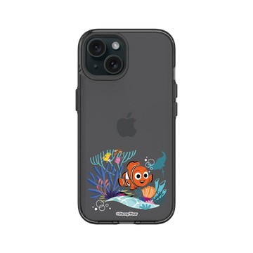 iPhone 15 Clear 酷墨灰 - 迪士尼-皮克斯 PIXAR - 海底總動員 - 尼莫