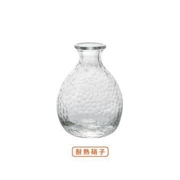 日本 ADERIA 津輕 手作耐熱清酒壺 190ml (透明) 石塚硝子 燒酒壺 企業採購