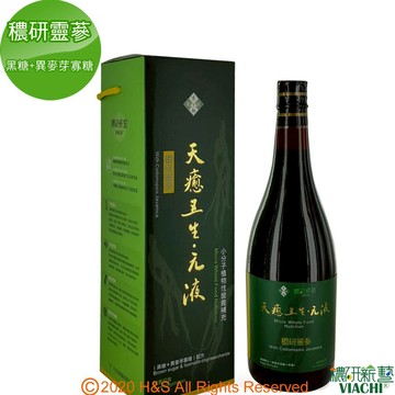 【穠研薪藝】天癒五生．元液(穠研靈蔘)(黑糖+異麥芽寡糖配方)(750ml/瓶)