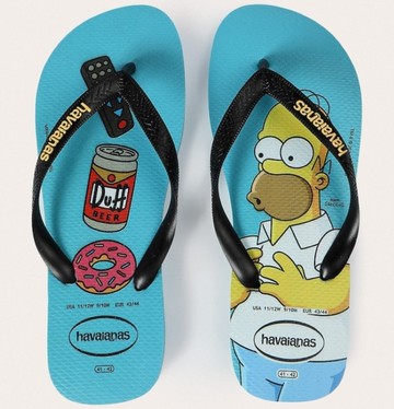 havaianas 哈瓦士 巴西人字拖 男款 Simpsons 辛普森 追劇套組 涼鞋 拖鞋 夾腳拖 海灘鞋【南風百貨】