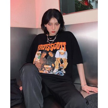 美式重磅t恤街頭嘻哈情侶短袖ins潮流超火半袖體恤夏季潮牌上衣服