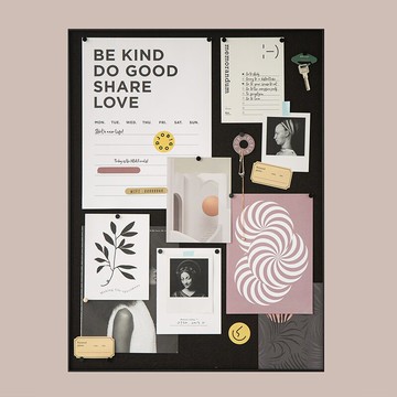 南十字星 現代網紅ins照片墻宿舍掛式記事板金屬框留言板 自定義