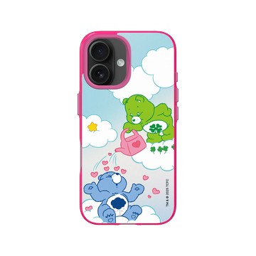 iPhone 16 Clear 粉漾桃 - Care Bears - 雨愛灌溉