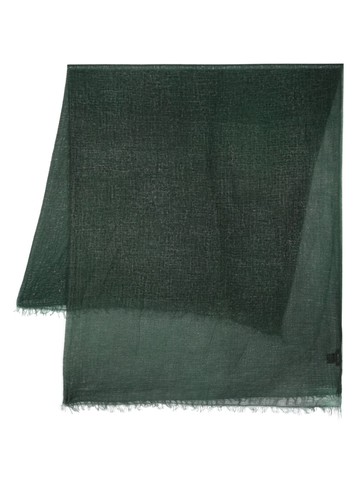 Avant Toi - frayed-edge cashmere scarf - women - Cashmere - One Size - Green