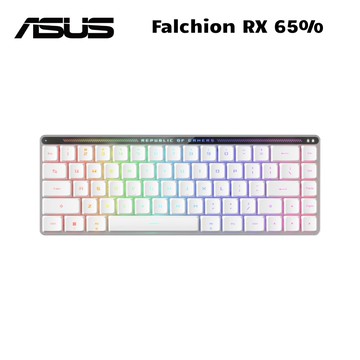【ASUS 華碩】ROG Falchion RX Low Profile 矮軸 65% 精巧無線電競鍵盤 白色 - 贈鼠墊