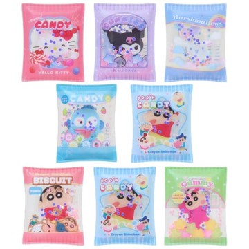 小禮堂 Sanrio 三麗鷗 造型流沙磁鐵 (糖果包款) Kitty 酷洛米 大耳狗 人魚漢頓 蠟筆小新