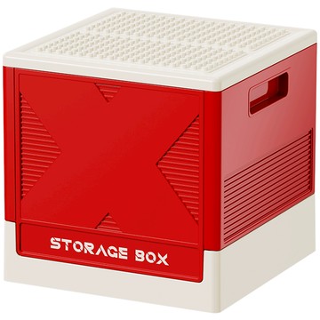 AOTTO 克卜勒折疊收納箱-2入(收納箱 折疊箱 玩具箱)紅色