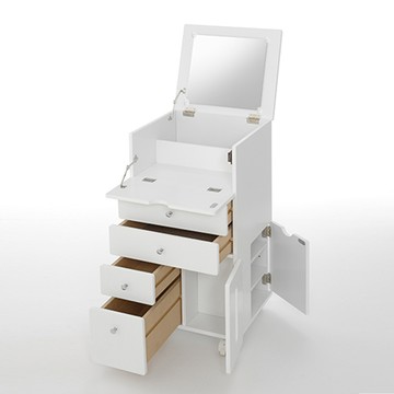 《C&B》紀子日式多用途化妝收納櫃-白色