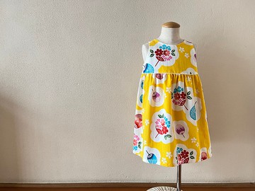 兒童浴衣面料、喇叭連衣裙