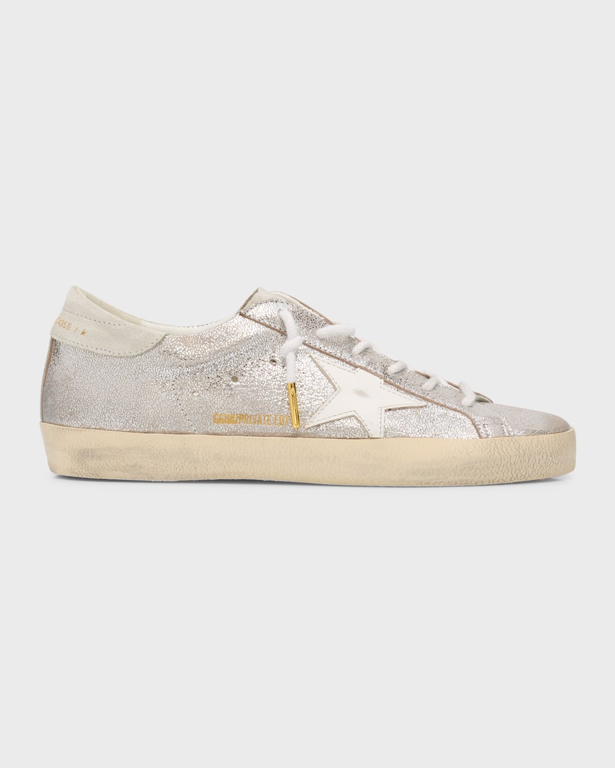 Superstar Metallic Suede Low-Top Sneakers