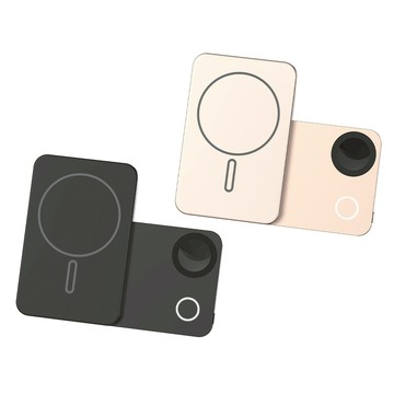 SHOWHAN 磁吸三用 旋轉/支架 無線充行動電源10000mAh(已標示38.5Wh/中國CCC認證)