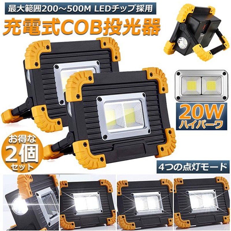 Makilight 300W LED投光器 充電式 ポータブル投光器 ABS素材 6モード IP65防水 16000mAh 携帯充電 作業灯 - 7