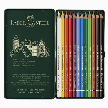 Faber-Castell 綠色系列專家級油性色鉛筆 12色 *110012