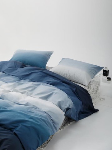 漸變色全棉被套單件150*200*230公分雙人純棉被罩三件套床上 幸福驛站