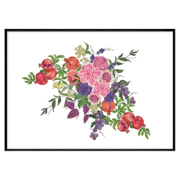 花卉水果裝飾畫  40 x 30cm  春暖花開 紅色