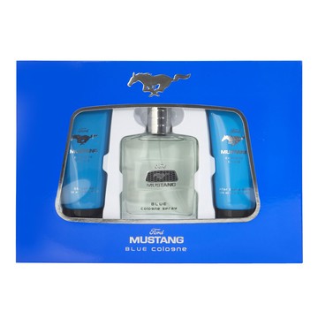 FORD MUSTANG 福特野馬藍調男性淡香水禮盒(淡香水100ml+沐浴膠100ml+鬍後水100ml)