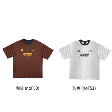 NCAA 短袖T恤 拼布直條紋 74251120