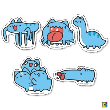 [貓貓蟲-咖波] 奇怪咖波防水防曬貼紙3