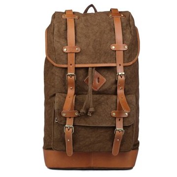 後背包帆布雙肩包-戶外旅行耐磨大容量男女包包3色73mz28【獨家進口】【米蘭精品】