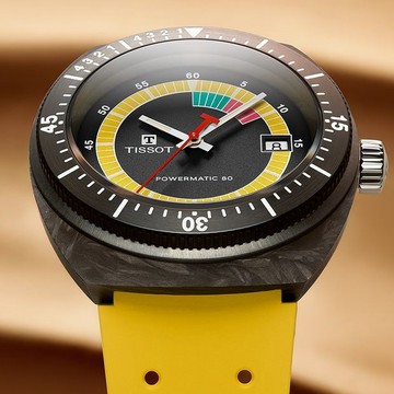 TISSOT 天梭錶 官方授權 SIDERAL S 鍛造碳纖維 300米防水機械錶-T1454079705700