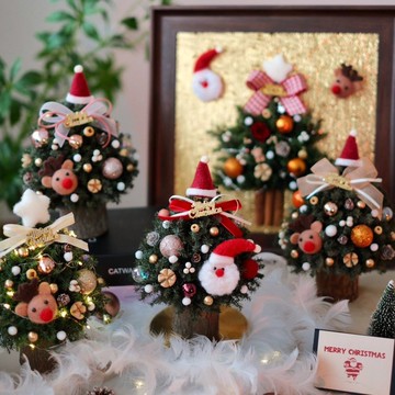 聖誕祝福永生雪松聖誕樹 22CM永生聖誕樹 聖誕節裝飾 聖誕節禮物