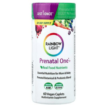 Rainbow Light, Prenatal One®+ Real Food Nutrients, 60 Vegan Caplets