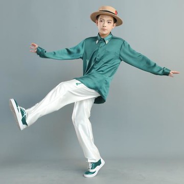 非零旦斯kids亮面西褲popping少兒locking褲子兒童街舞演出服男童