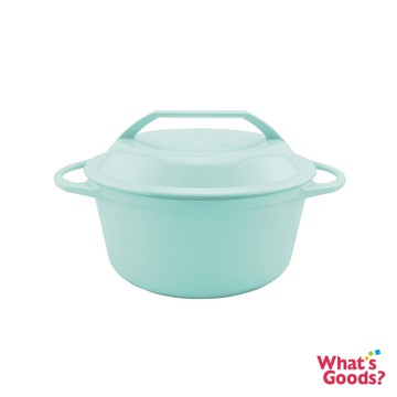 廠商配送  【日本燕子鍋】不鏽鋼深型22cm琺瑯鍋(薄荷綠)
