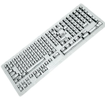 漫畫風極簡白鍵帽跨境亞馬遜PBT原廠高度個性熱升華141鍵機械鍵帽【北歐家居生活】