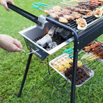 【側抽燒烤爐套餐六-套餐五+燒烤大禮包(1件不送)-1套/組】煎烤兩用側掛置物籃大置物架-12001