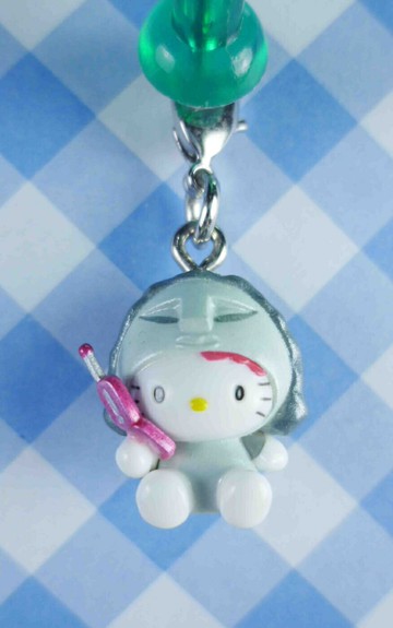 【震撼精品百貨】Hello Kitty 凱蒂貓 KITTY限定版吊飾拉扣-涉谷-拿手機 震撼日式精品百貨