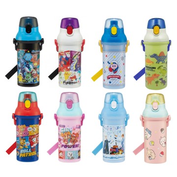 Skater 銀離子直飲水壺(480ml)-吉伊卡哇/冰雪奇緣/汪汪隊粉/汪汪隊藍/卡比/恐龍/寶可夢朱紫/寶可夢黑