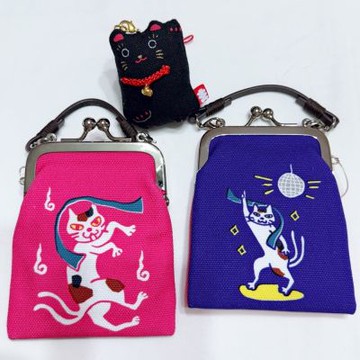 AYANOKOJI京都綾小路附帶口金包-貓又迪斯可
