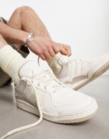 adidas Originals Forum Low CL trainers in white/neutral