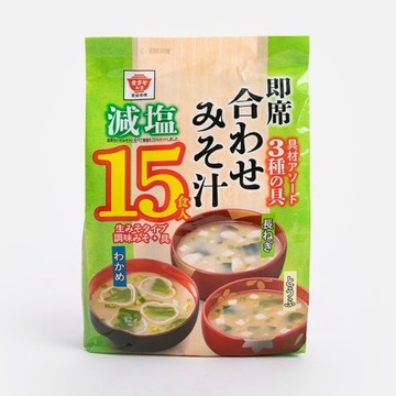 日本升屋15食入綜合即食減鹽味噌湯300g