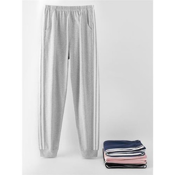 睡褲女士純棉長褲春秋款居家褲大碼全棉秋冬季寬松夏季薄款家居褲