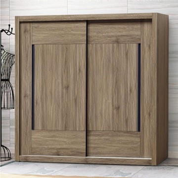 文創集 格斯7.1尺推門衣櫃(內含穿衣鏡面)-209x60x209cm免組