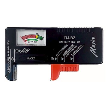 Mayka 明家 電池測試器 TM-B2，適用於 1.5V 鈕扣型電池，9V電池  1個