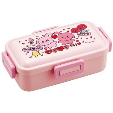 小禮堂 SKATER Choigosim 方形四扣便當盒 530ml Ag+ PFLB6AG (愛心款)