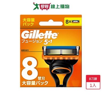 吉列FUSION鋒隱刮鬍刀頭8刀頭【愛買】